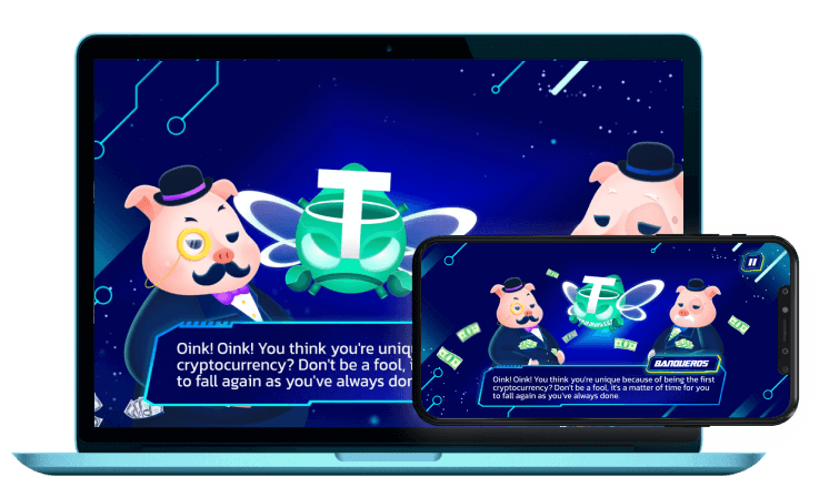 Screenshot of the bankers of the free pc game Coins invaders